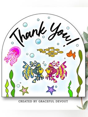 Thank You! 2" (inches) Stickers
